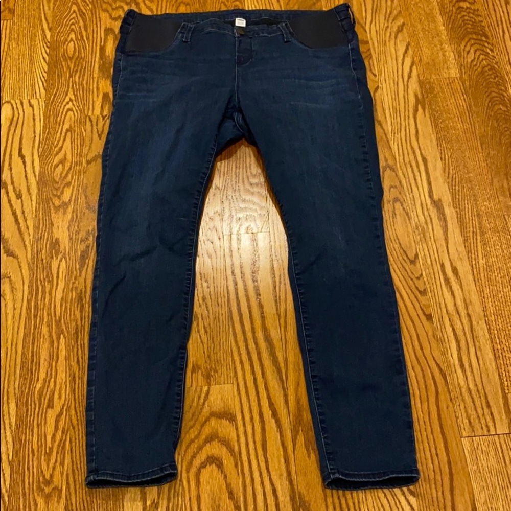 side panel maternity rockstar super skinny jeans